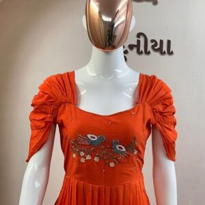 Women  Party Wear Gown-Elegant red,green,purple